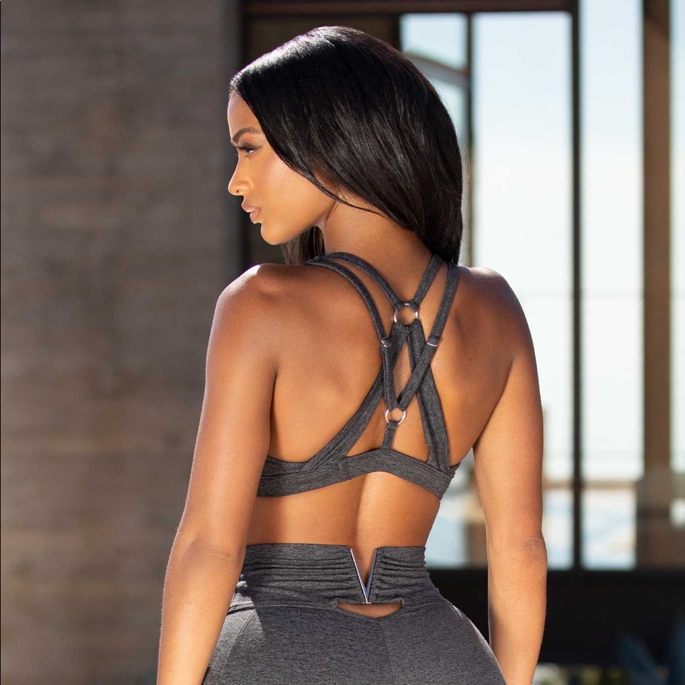 Bombshell Sportswear Grey Victory Bra